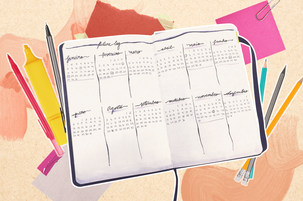 Inspirações do Pinterest para você fazer seu bullet journal