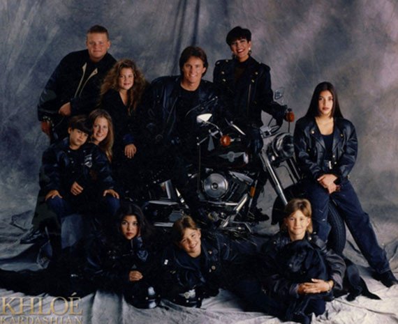 A evolução dos cartões de Natal da família Kardashian