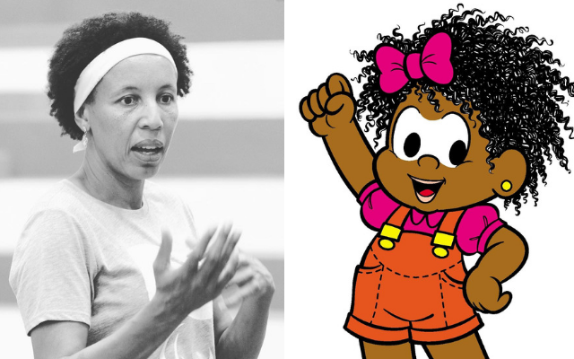 Janeth Arcain é homenageada com ilustração de Milena, da ‘Turma da Mônica’