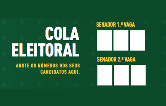 Pode levar ‘cola’ na hora de votar nas eleições 2018?