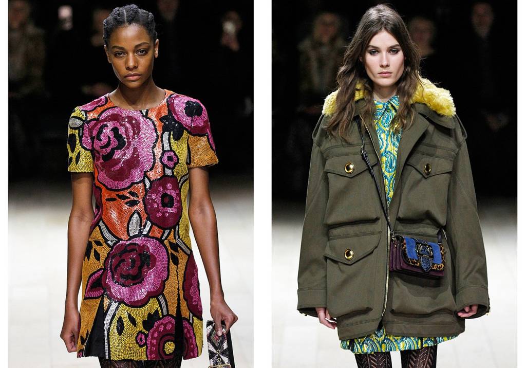 Burberry apresenta desfile com looks maximalistas e exuberantes