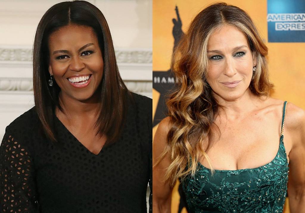 Michelle Obama e Sarah Jessica Parker vão juntas a brunch em NY