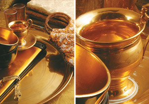 Dourado na decoração da casa