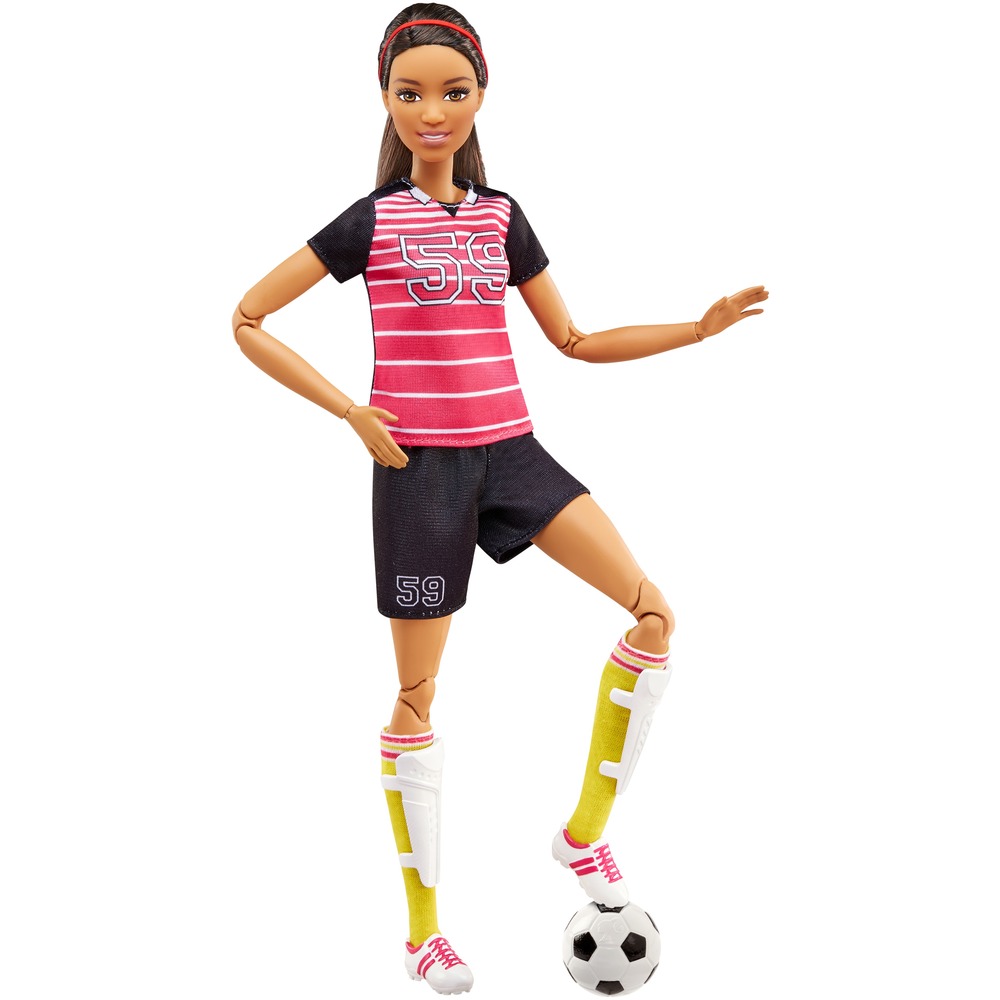 Barbie lança uma nova linha de bonecas jogadoras de futebol