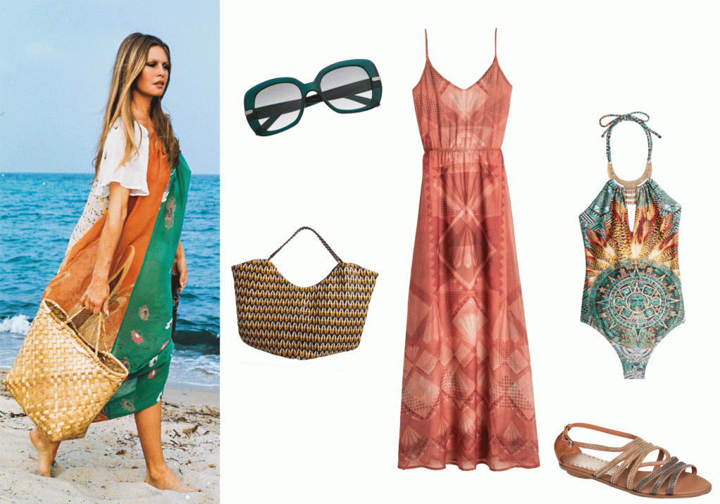 Inspire-se no estilo de Brigitte Bardot para criar um look de praia
