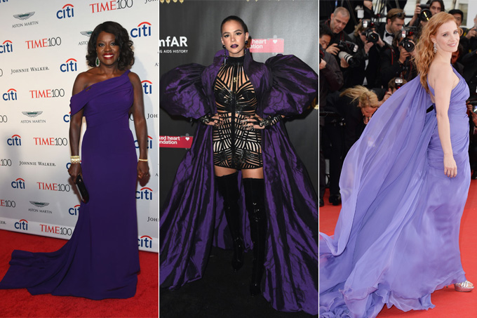 15 famosas que dominam o uso das cores da paleta ultra violeta