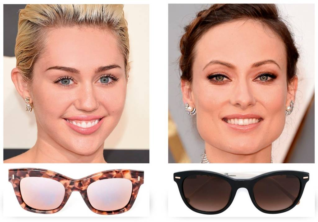 Descubra os óculos escuros ideais para os rostos oval, quadrado, redondo e coração