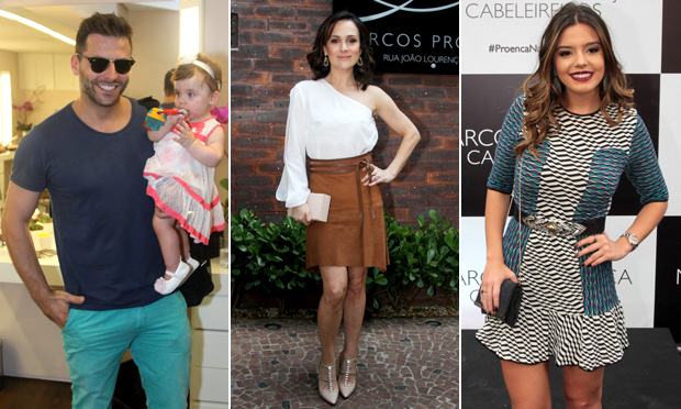 Famosos marcam presença em inauguração de salão em São Paulo