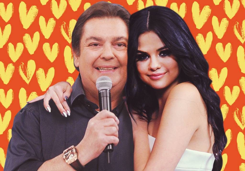 Faustão manda um beijo para ‘Selena Gomez’ e deixa a internet eufórica