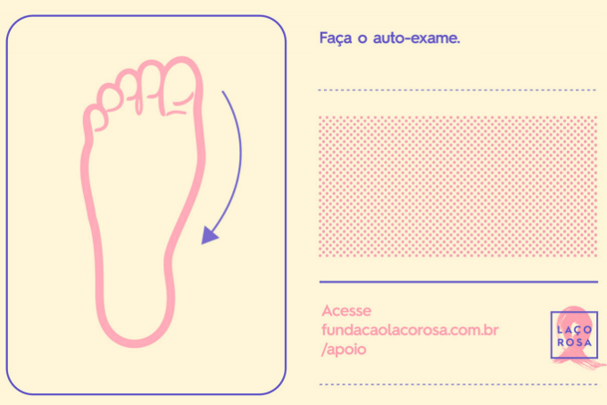 Campanha cria três autoexames para apoiar quem tem câncer de mama