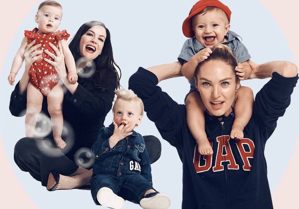 Liv Tyler e Candice Swanepoel estrelam campanha com seus filhos