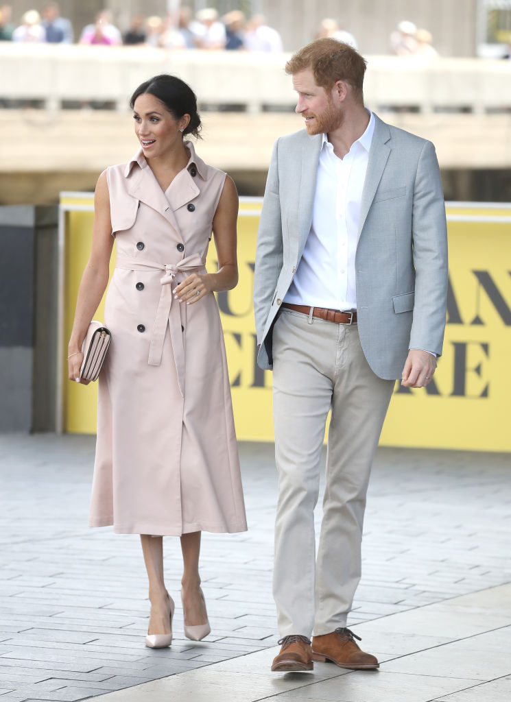 Meghan Markle, Duquesa de Sussex, e Pr&iacute;ncipe Harry, Duque de Sussex