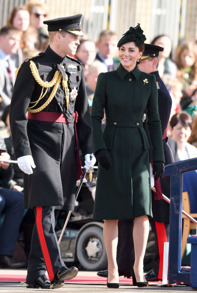 Kate Middleton The Duke And Duchess Of Cambridge Attend The Irish Guards St Patrick’s Day Parade