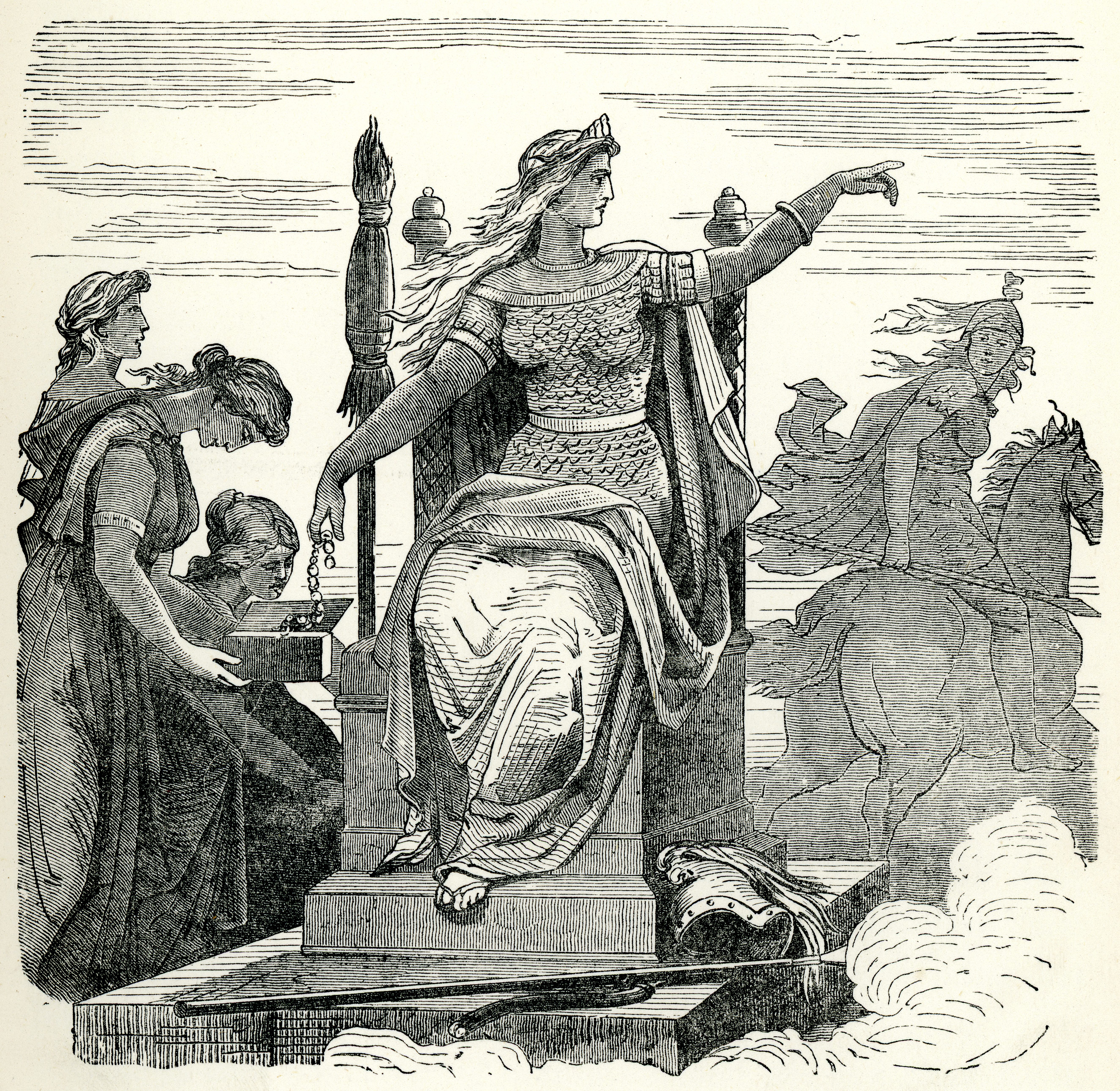 Frigga, a deusa do amor e da beleza na mitologia n&oacute;rdica