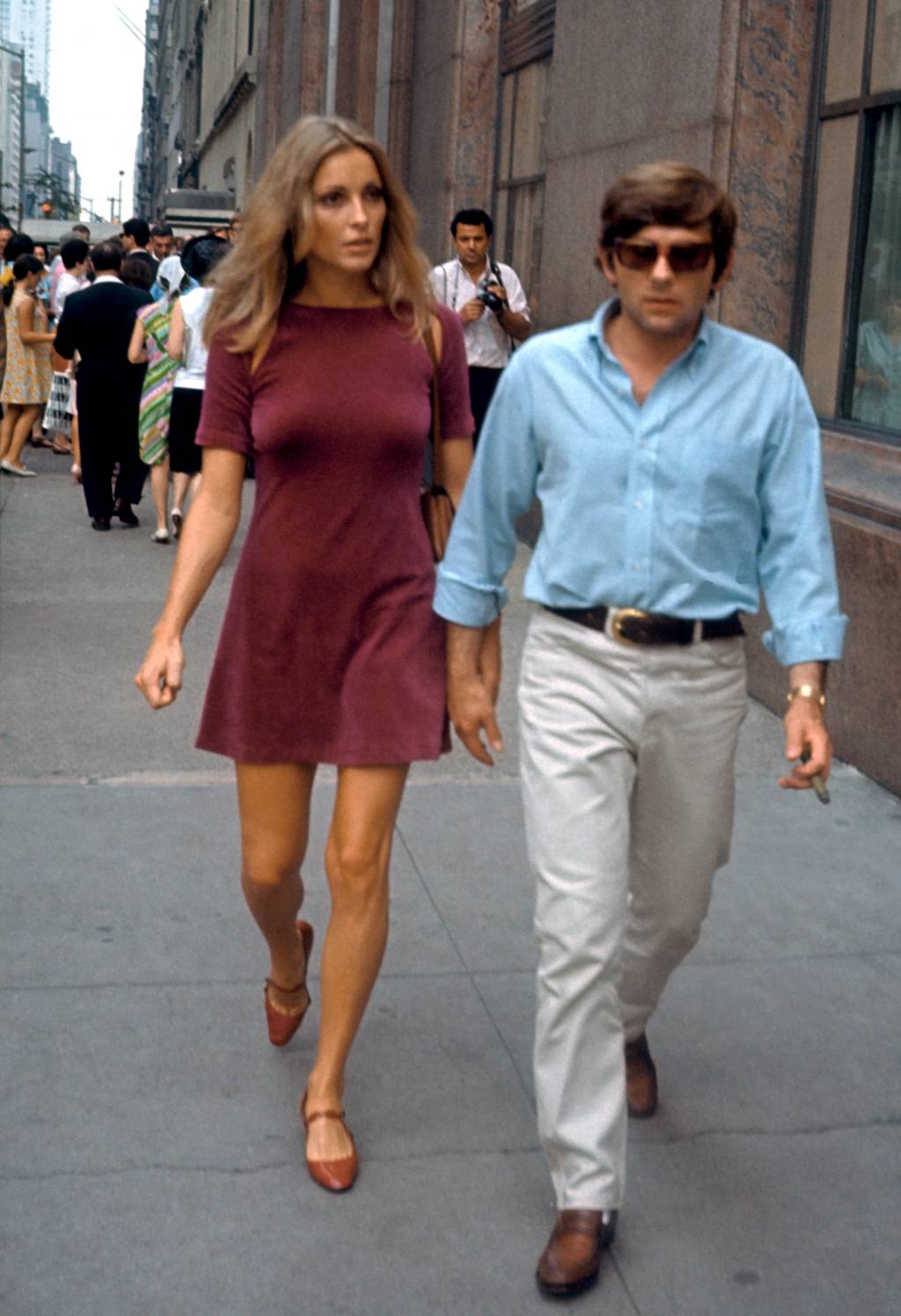 Sharon Tate Sharon Tate And Roman Polanski Visiit The Set Of Rosemary’s Baby