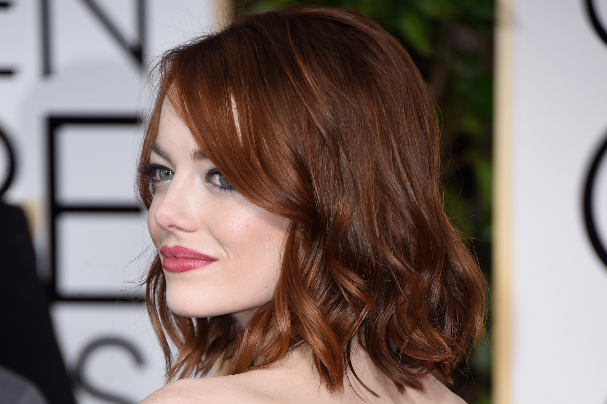 Emma Stone no Globo de Ouro 2015