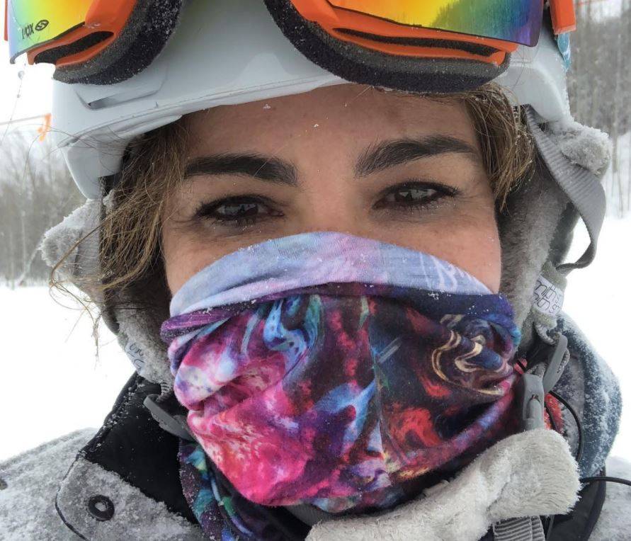 Luciana Gimenz escolhe a neve para passar o Carnaval