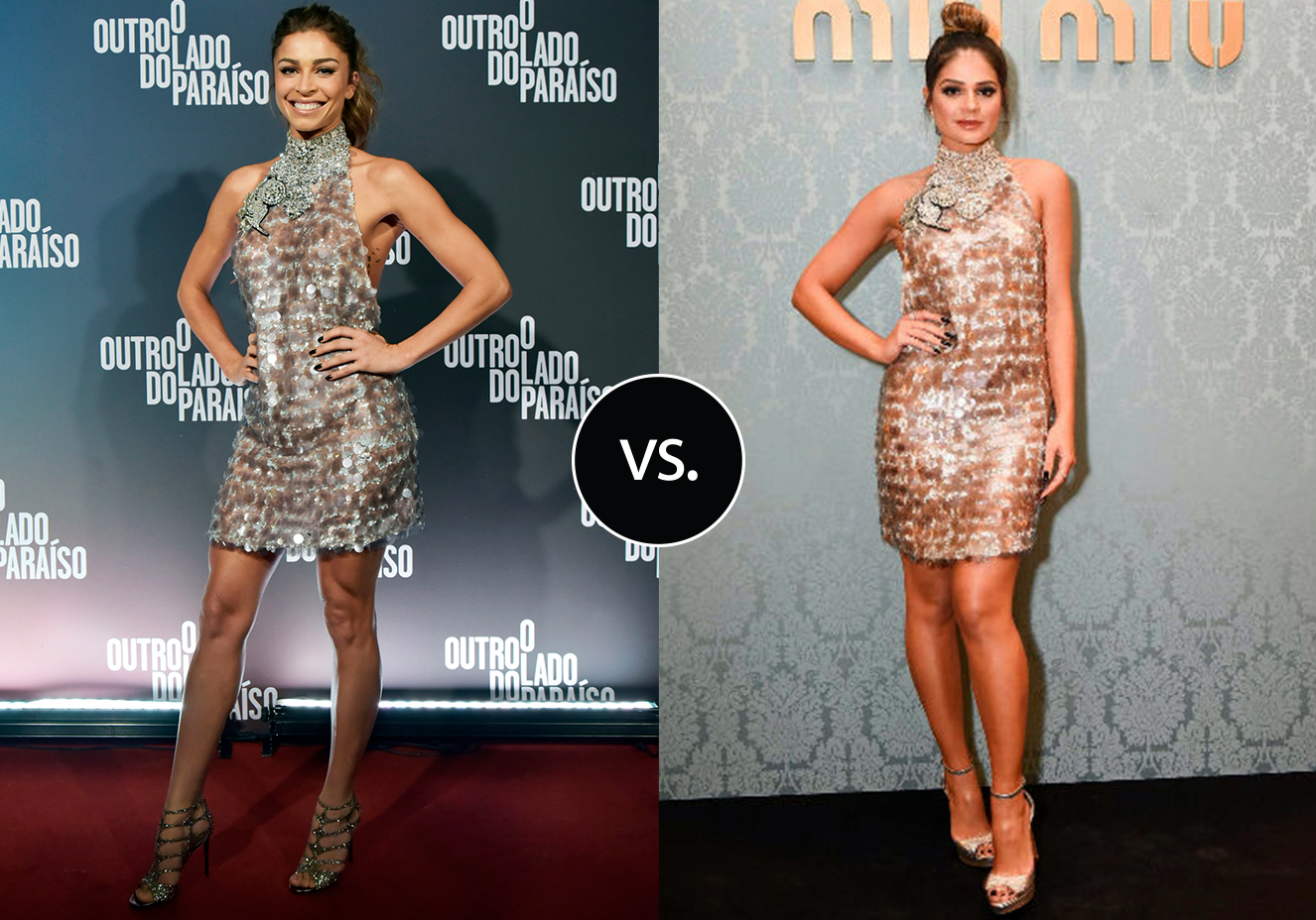 <strong>Grazi Massafera</strong> e <strong>Thassia Naves</strong> vestem saia&nbsp;<strong>Miu Miu</strong>. Para a festa de estreia de O Outro Lado do Para&iacute;so, Grazi apostou no m&iacute;ni da label para exibir sua boa forma e j&aacute; come&ccedil;ar a mostrar o burburinho que L&iacute;via, sua personagem na trama, causar&aacute;. A influencer escolheu usar o vestido para a abertura do novo endere&ccedil;o da marca no shopping JK Iguatemi, em S&atilde;o Paulo.