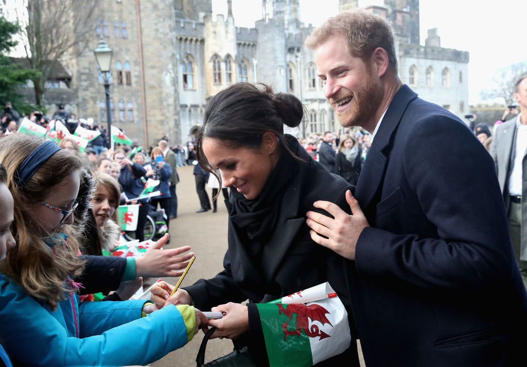 Prince Harry And Meghan Markle Visit Cardiff Castle