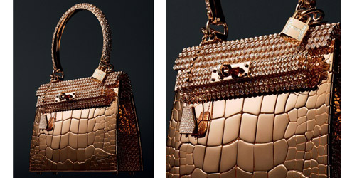 Hermès cria minibolsa de ouro e diamantes que custa R$ 3,3 milhões