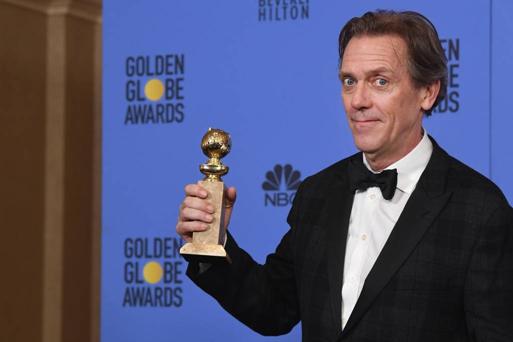 Hugh Laurie, o eterno Dr House, ganhou o prêmio de melhor ator coadjuvante por 'The Night Manager'