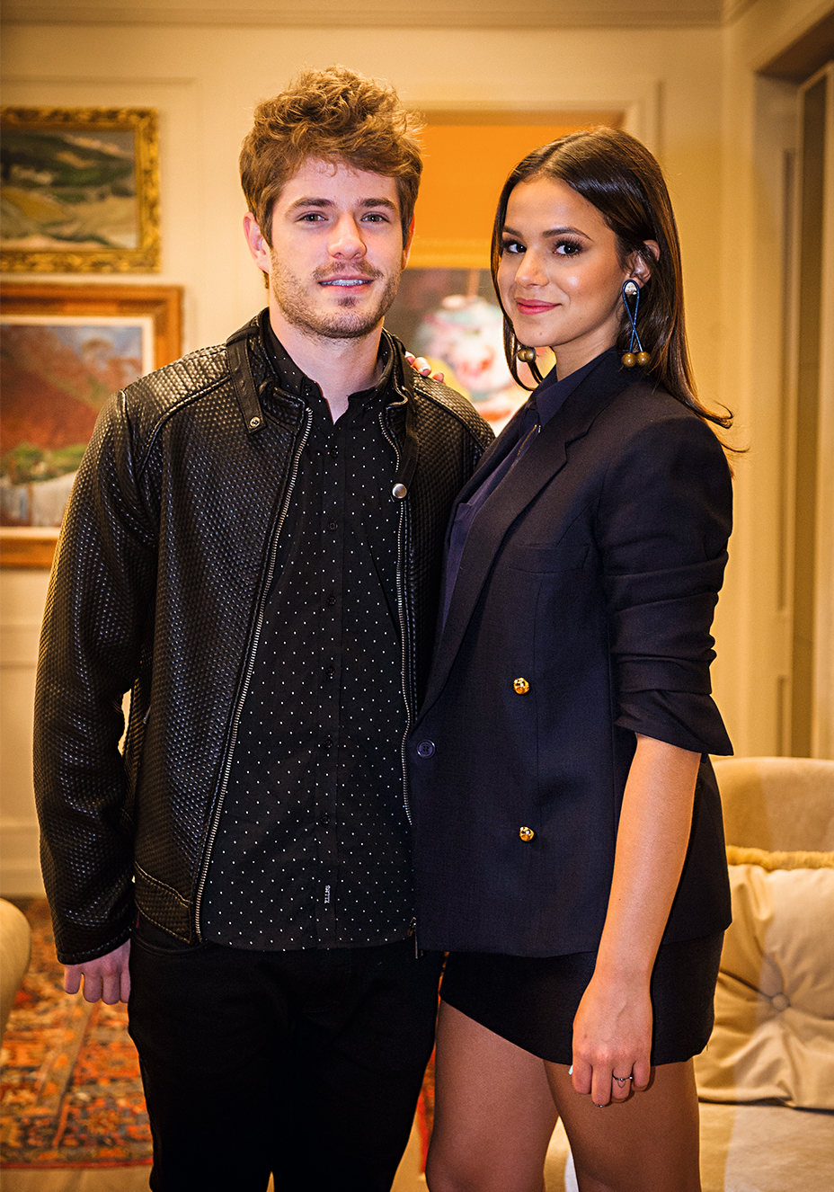 Maurício Destri e Bruna Marquezine