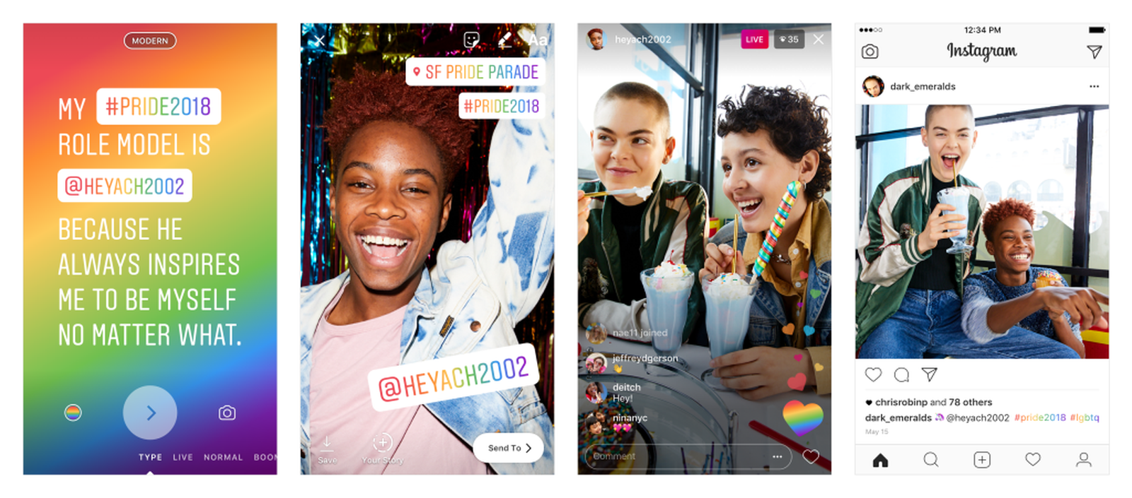 Instagram lan&ccedil;a novas fun&ccedil;&otilde;es para m&ecirc;s do orgulho LGBTQ+