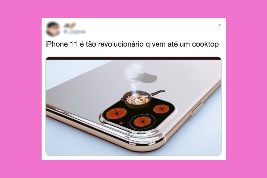 O iPhone 11 é meio esquisito e a internet correu pra fazer memes, lógico