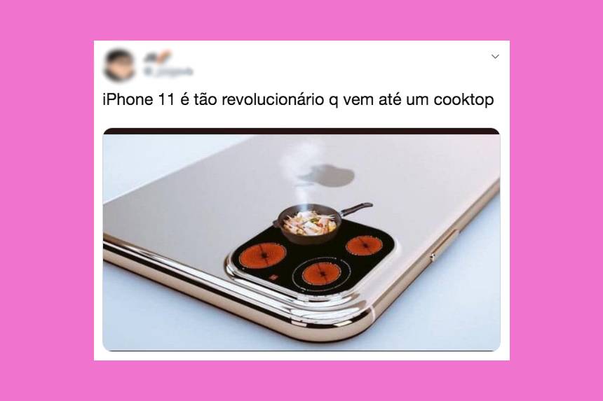 O iPhone 11 é meio esquisito e a internet correu pra fazer memes, lógico
