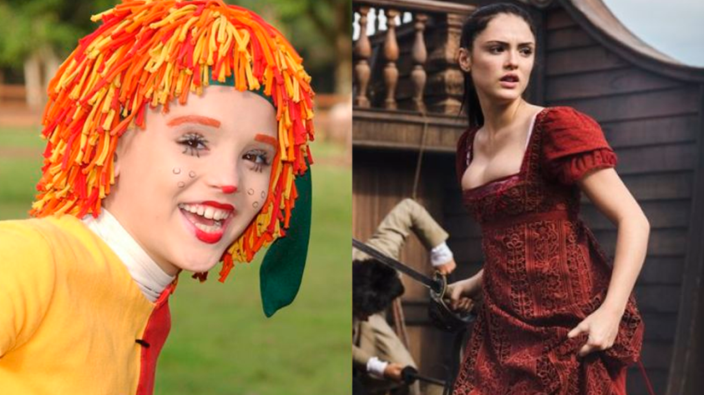 Isabelle Drummond, antes e depois Isabelle Drummond, antes e depois