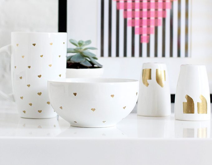 Lou&ccedil;a decorada DIY