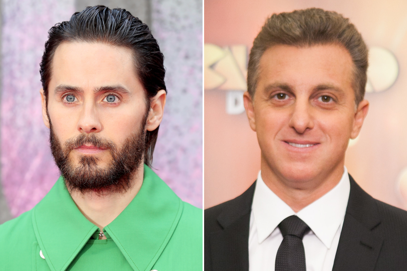 Jared Leto e Luciano Huck