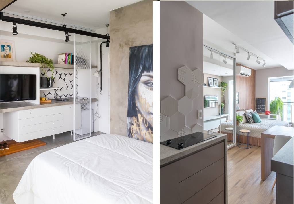 Reveja seus conceitos: 2 quitinetes de 24m² que são o sonho dos solteiros