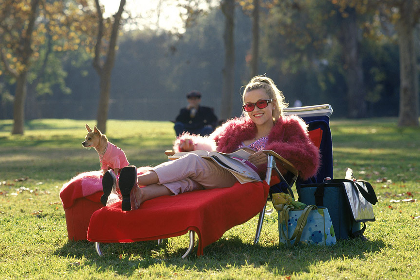 Reese Witherspoon em "Legalmente Loira".