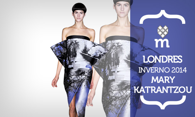 Mary Katrantzou desfila seu inverno 2014 na Semana de Moda de Londres