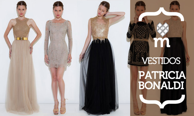 Patricia Bonaldi, estilista reconhecida por seus vestidos de festa, aposta brilhos e bordados