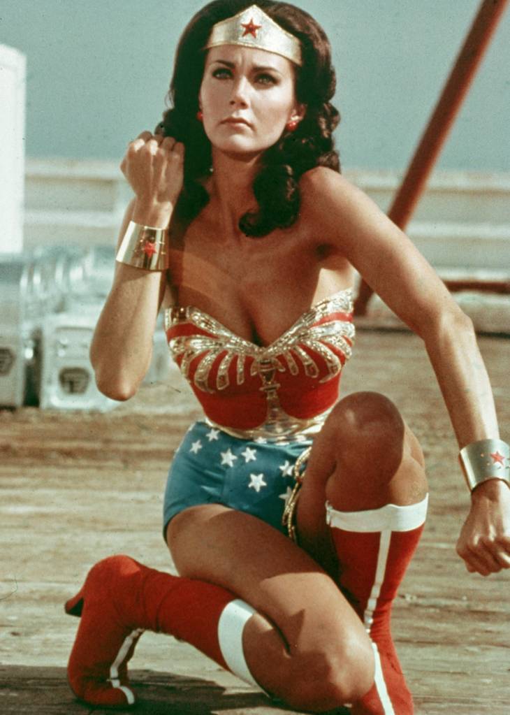 Lynda Carter como Mulher-Maravilha, em 1977