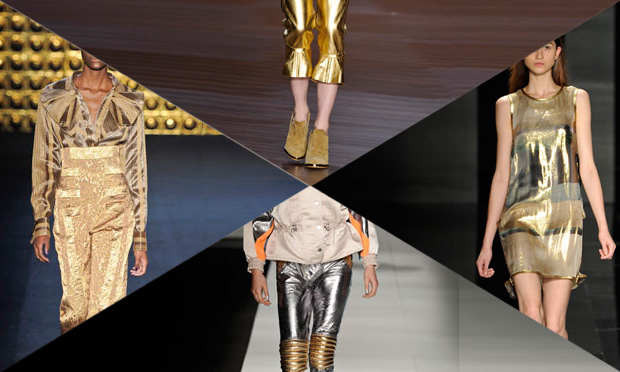 Tecidos metalizados estão em alta