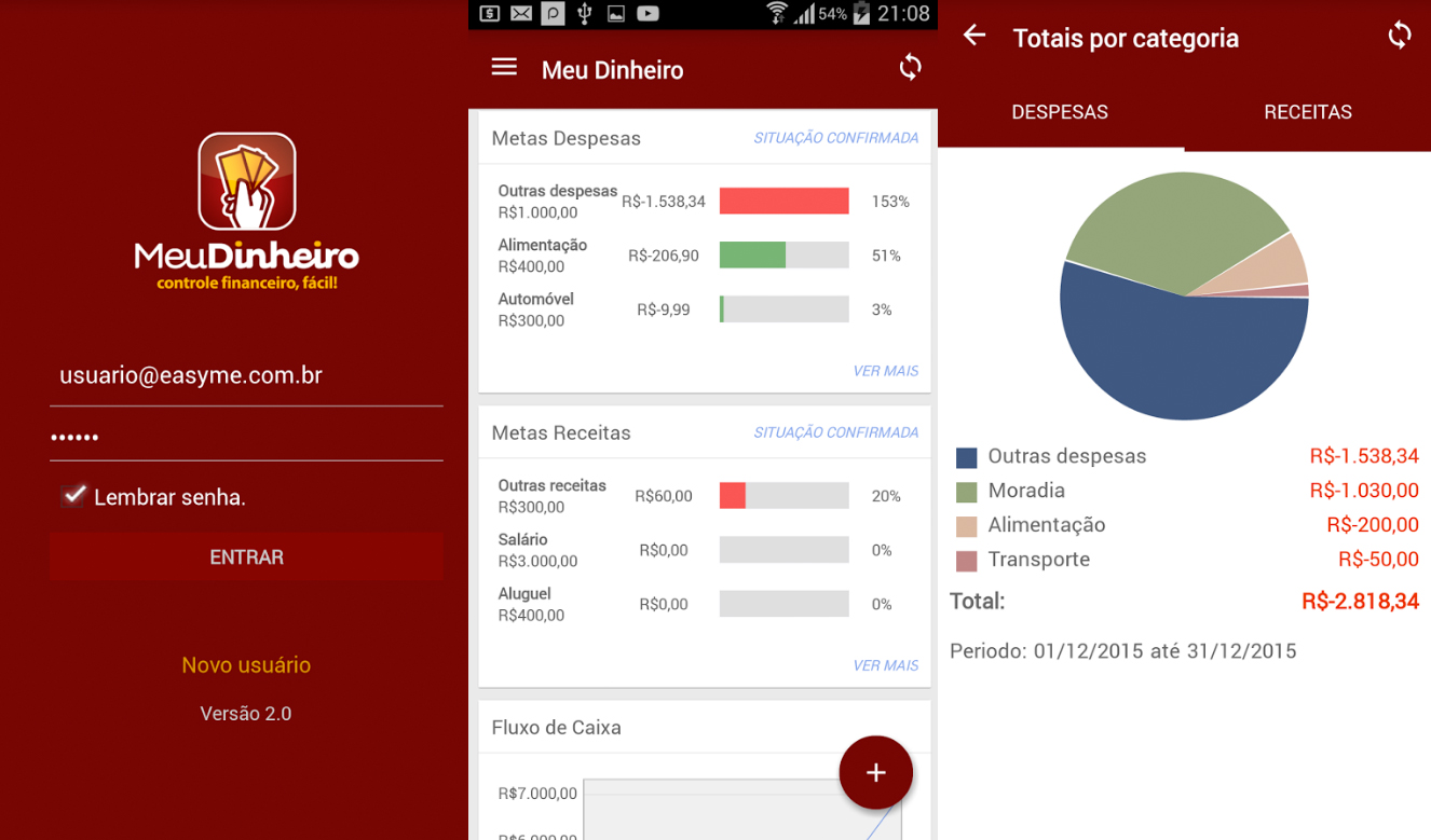 Aplicativo Meu Dinheiro