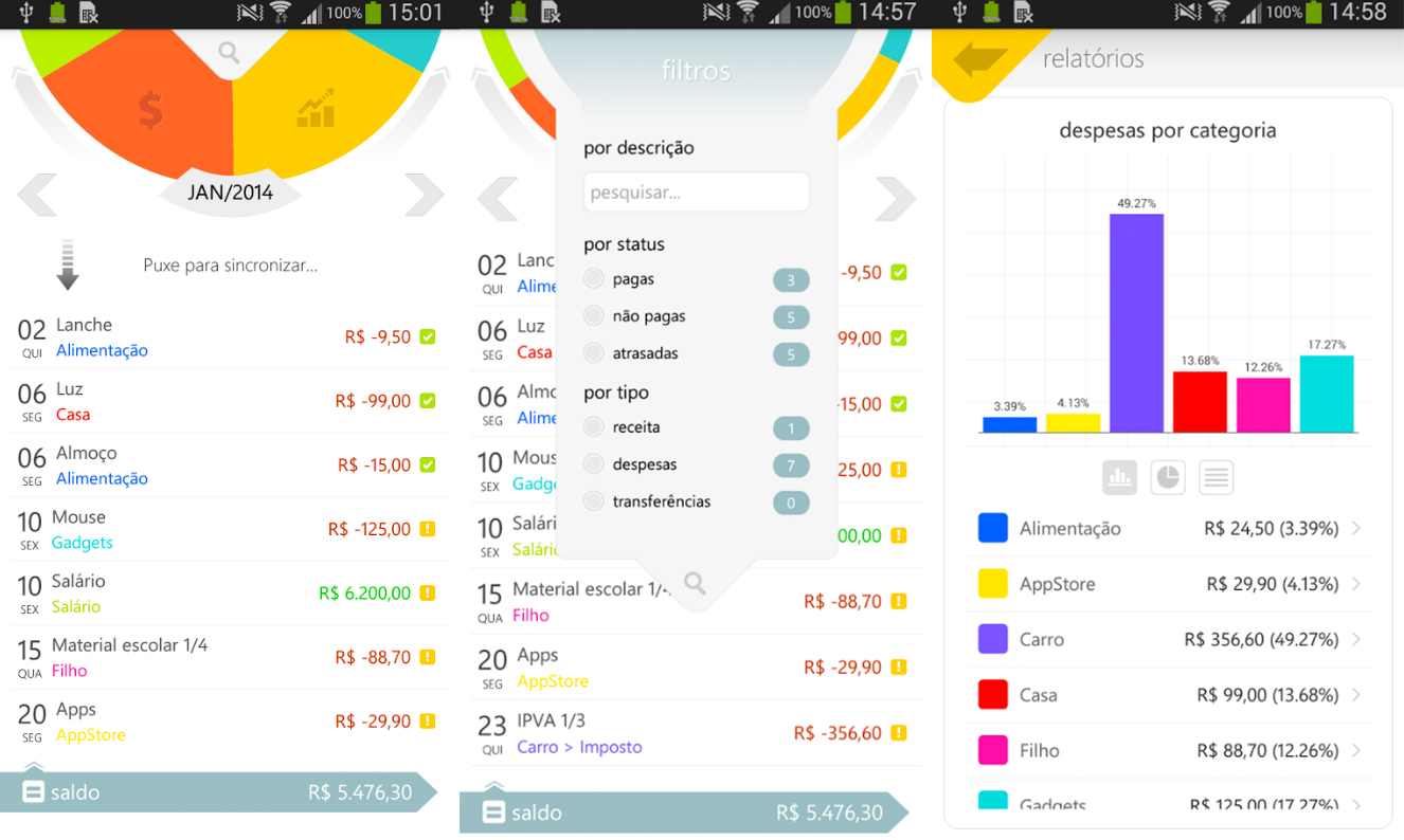 Aplicativo Money Care