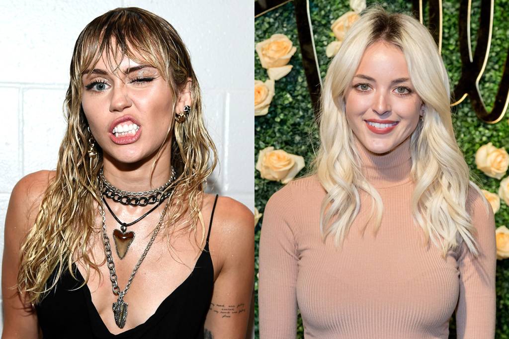 Miley Cyrus já está combinando os looks com a namorada, Kaitlynn Carter