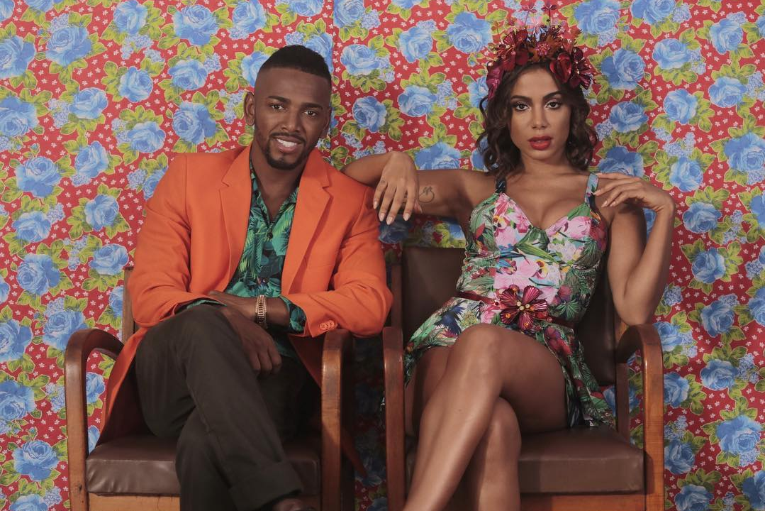 Nego do Borel e Anitta durante gravação do clipe “Você Partiu Meu Coração”