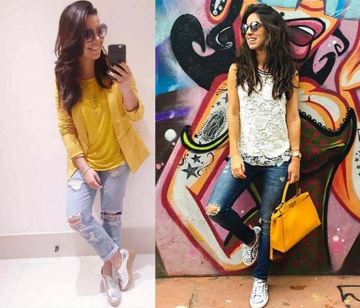 Instagram/@fernandasouzaoficial e @guessbrasil