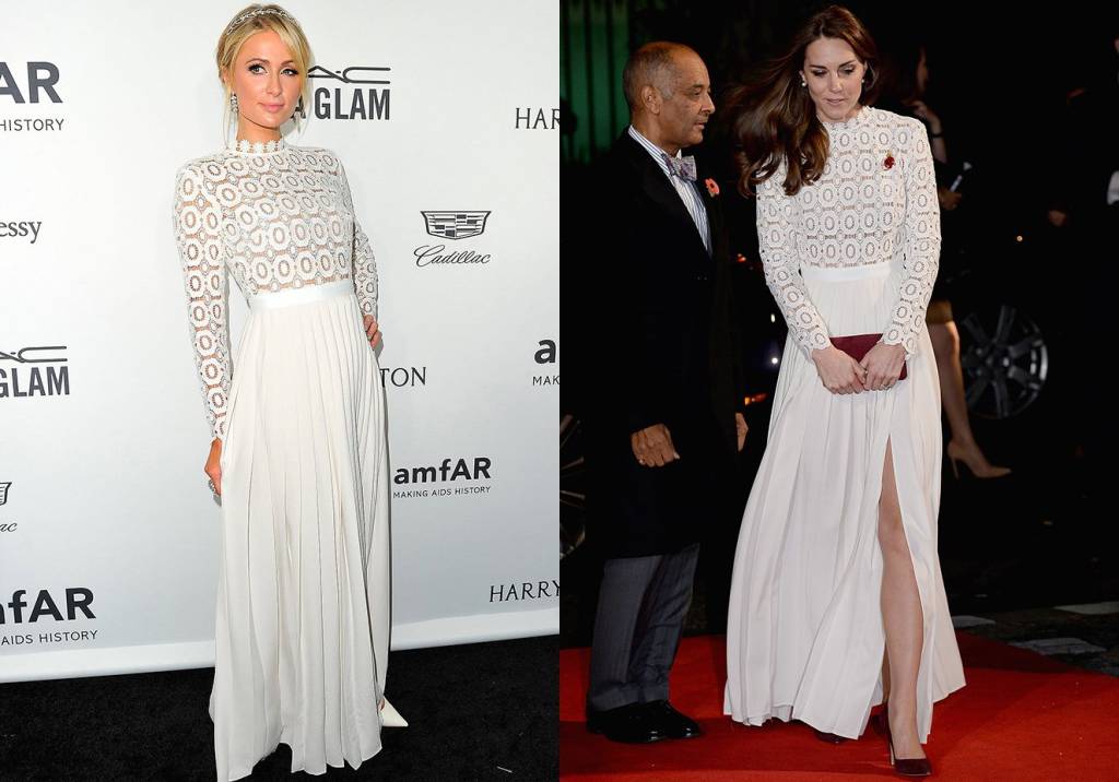 Kate Middleton e Paris Hilton usam mesmo look em menos de 7 dias
