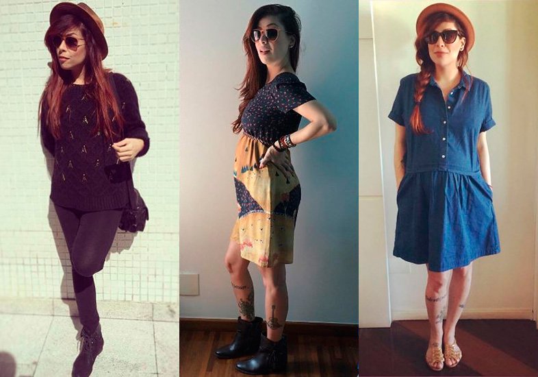 Boho hipster: os looks da gravidez de Pitty