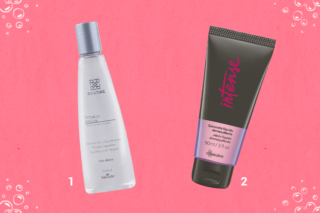 Produtos para limpeza facial