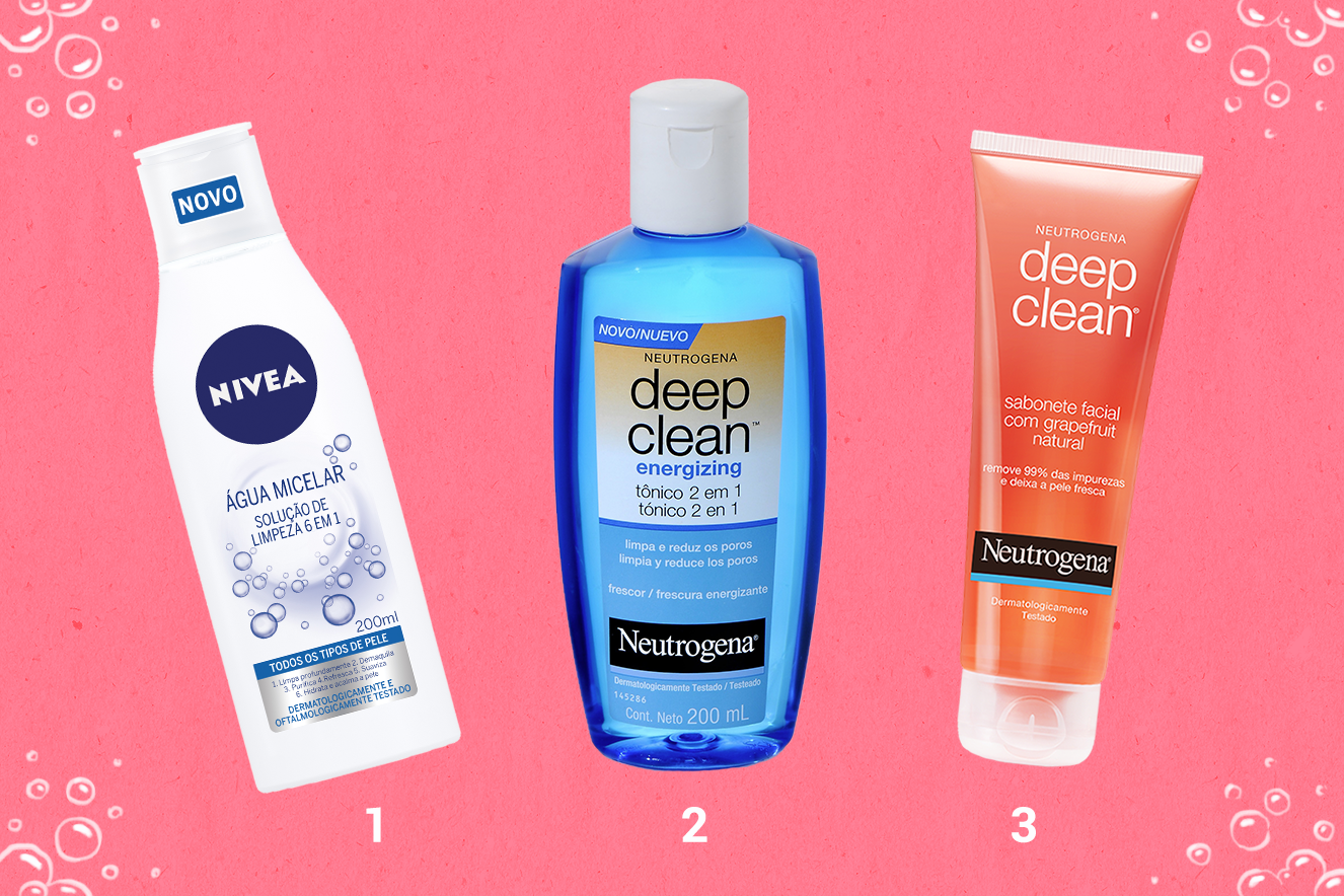 Produtos para limpeza facial