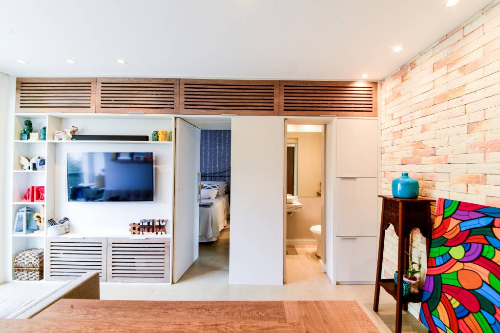 Este apê de 38 m² tem distribuição de espaço perfeita e parece bem maior