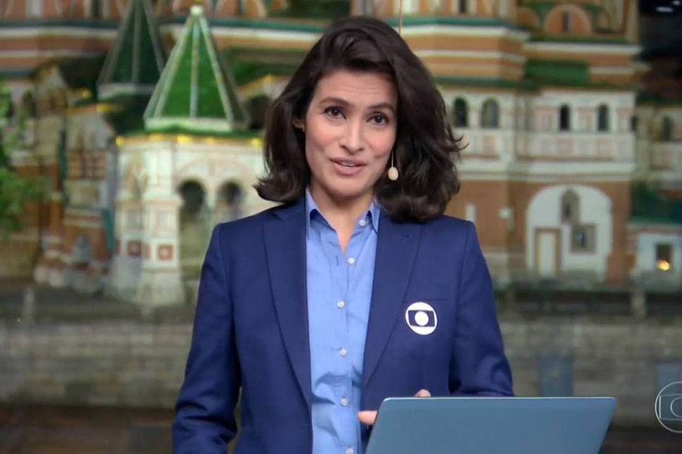 Look de Renata Vasconcellos no “JN” causa polêmica mais uma vez