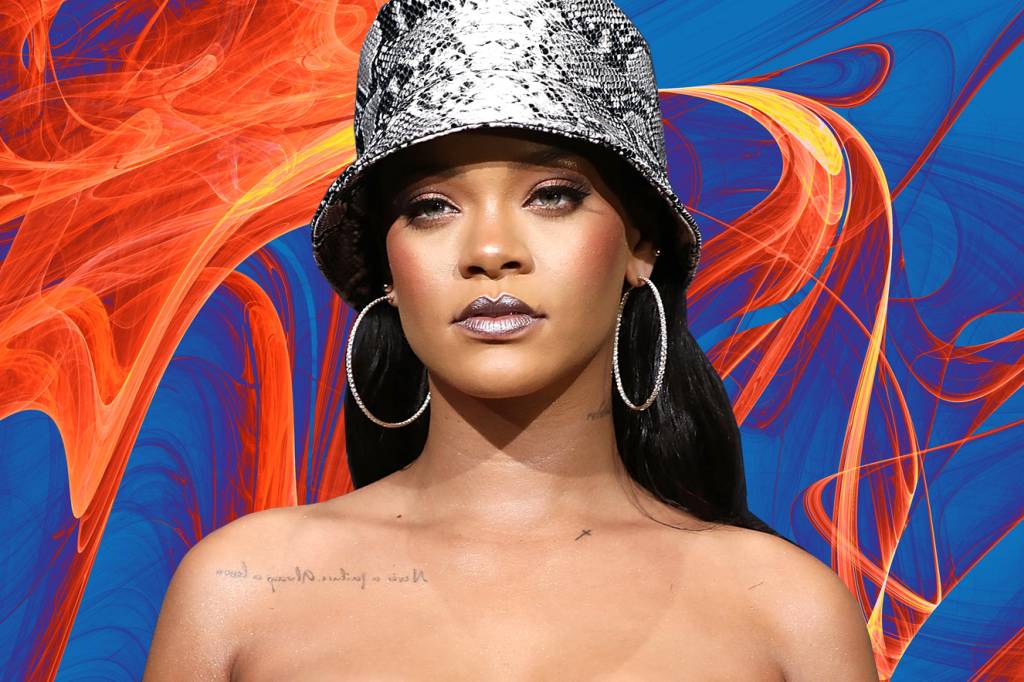 Óculos gigantes são a nova tendência e Rihanna, claro, já apareceu usando